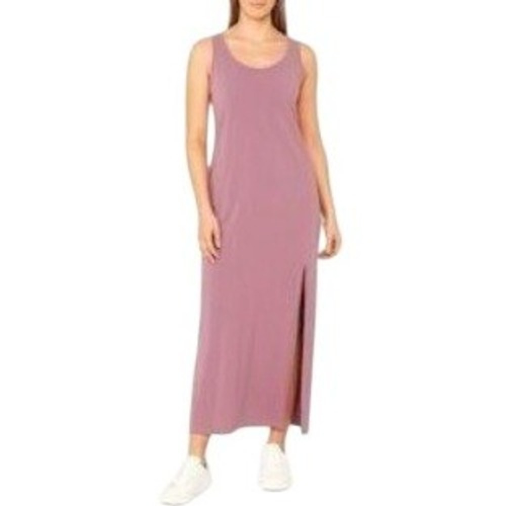 Kit and Ace Womens Mauve Pink Sleeveless Scoop Neck Side Slit Maxi Dress S